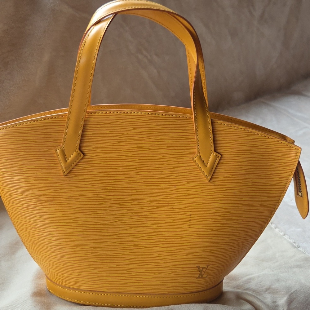 Louis Vuitton Mustard Yellow Epi Leather Saint Jacques PM Tote Bag